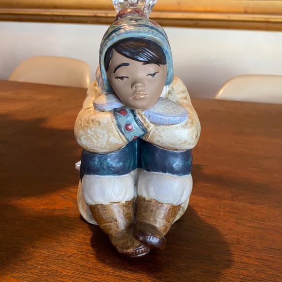Lladro Accents Lladro Pensive Eskimo Boy Poshmark